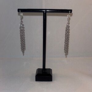 Hand Crafted Silver Chain Earrings
